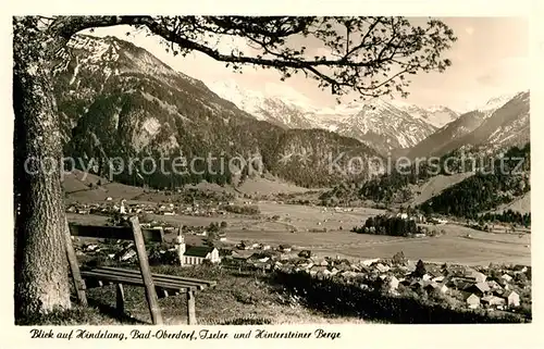 AK / Ansichtskarte Hindelang Bad Oberdorf Iseler Hintersteiner Berge Kat. Bad Hindelang