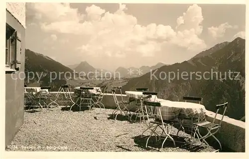 AK / Ansichtskarte Oberjoch Sessellift Berg Cafe Terrasse Kat. Bad Hindelang