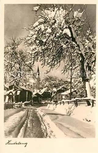 AK / Ansichtskarte Hindelang Winter Panorama Kat. Bad Hindelang