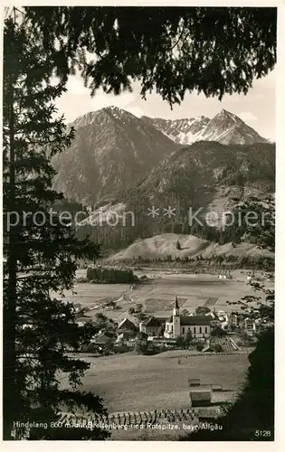 AK / Ansichtskarte Hindelang Breitenberg Rotspitze Kirche Kat. Bad Hindelang