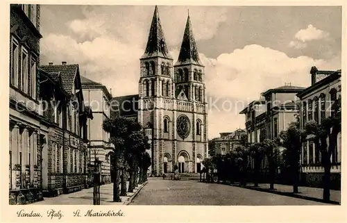 AK / Ansichtskarte Landau Pfalz Marienkirche Kat. Landau in der Pfalz