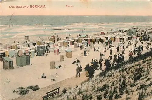 AK / Ansichtskarte Borkum Nordseebad Strand Kat. Borkum