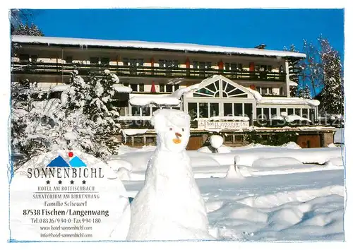 AK / Ansichtskarte Langenwang Fischen Hotel Sonnenbichl Kat. Fischen i.Allgaeu