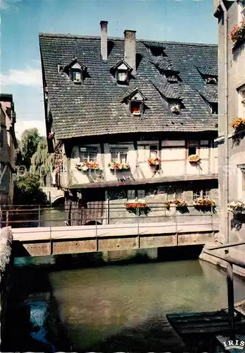 AK / Ansichtskarte Ulm Donau Das Schiefe Haus an der Blau Kat. Ulm