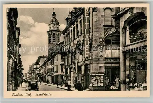 AK / Ansichtskarte Landau Pfalz Marktstra?e Kat. Landau in der Pfalz