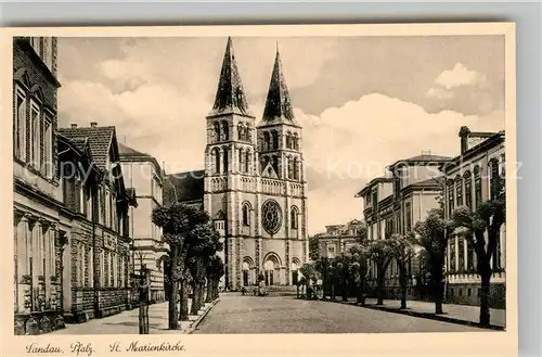 AK / Ansichtskarte Landau Pfalz Marienkirche Kat. Landau in der Pfalz