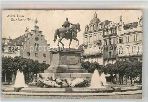 AK / Ansichtskarte Landau Pfalz Max Joseph Platz Kat. Landau in der Pfalz