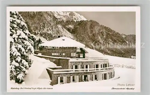 AK / Ansichtskarte Bad Oberdorf Terrassenhotel Alpenhof Winter Kat. Bad Hindelang