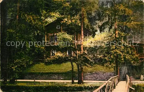 AK / Ansichtskarte Schwarzatal Schweizer Haus  Kat. Rudolstadt