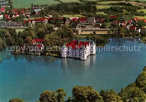 AK / Ansichtskarte Gluecksburg Ostseebad Fliegeraufnahme Flensburger Foerde Schloss Kat. Gluecksburg (Ostsee)