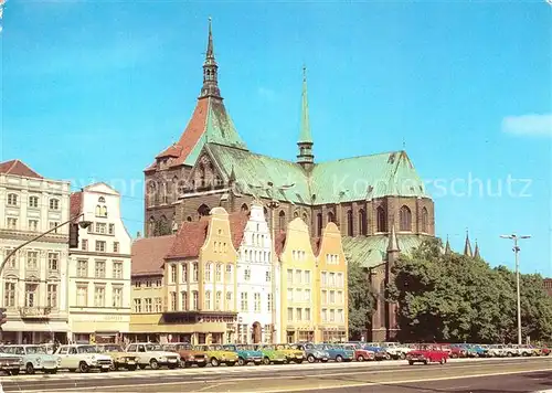 AK / Ansichtskarte Rostock Mecklenburg Vorpommern Ernst Thaelmann Platz Kirche Kat. Rostock