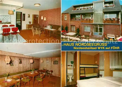 AK / Ansichtskarte Wyk Foehr Haus Nordseegruss Gastraeume Zimmer Kat. Wyk auf Foehr