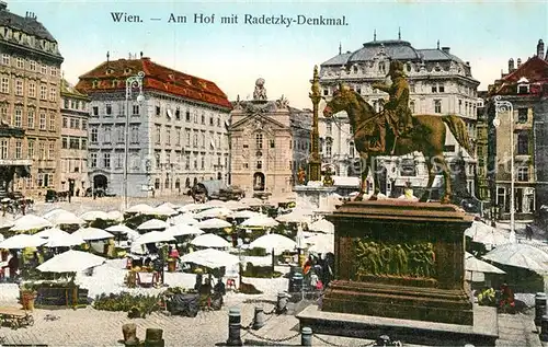 AK / Ansichtskarte Wien Hof Radetzky Denkmal Kat. Wien