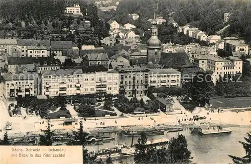 AK / Ansichtskarte Schandau Bad Blick ins Kirnitzschtal Kat. Bad Schandau