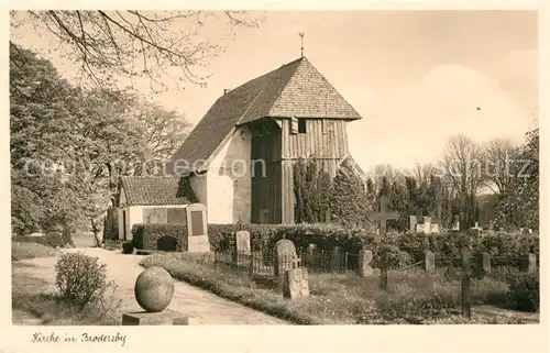 AK / Ansichtskarte Brodersby Schlei Kirche Kat. Brodersby