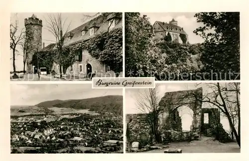 AK / Ansichtskarte Bad Blankenburg Burgruine Greifenstein Kat. Bad Blankenburg