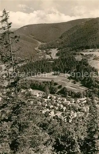 AK / Ansichtskarte Sitzendorf Thueringen Blick von der Schoenen Aussicht Kat. Sitzendorf Schwarzatal