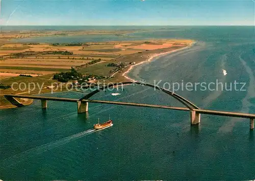 AK / Ansichtskarte Fehmarn Fehmarnsund Bruecke Fliegeraufnahme Kat. Fehmarn