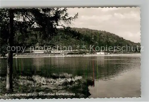 AK / Ansichtskarte Gelterswoog Strandbad Kat. Kaiserslautern