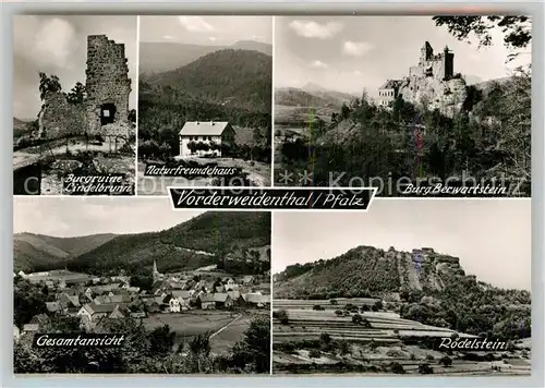 AK / Ansichtskarte Vorderweidenthal BurgBerwartstein Roedelstein Gesamtansicht Ruine Lindenbrunn Kat. Vorderweidenthal