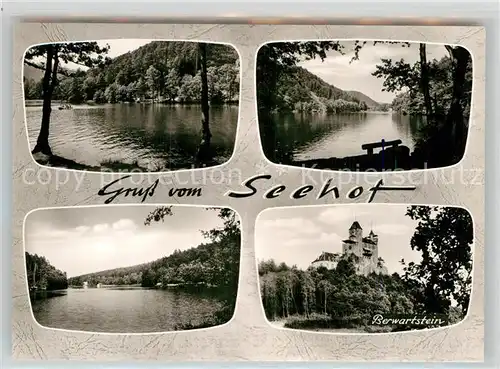 AK / Ansichtskarte Erlenbach Bad Bergzabern Burg Berwartstein See Gaststaette Seehof  Kat. Bad Bergzabern