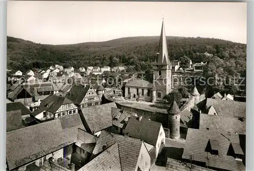 AK / Ansichtskarte Doerrenbach Teilansicht mit Kirchenburg Kat. Bad Bergzabern