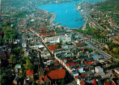 AK / Ansichtskarte Flensburg Stadtblick Fliegeraufnahme Kat. Flensburg