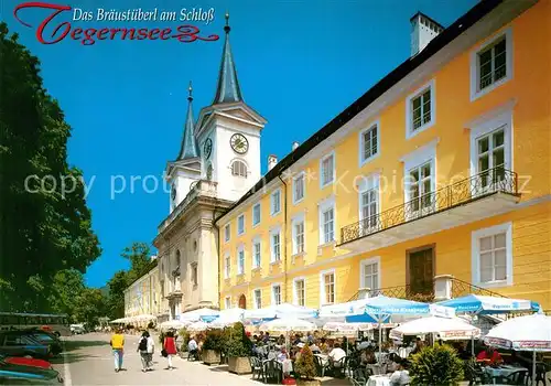 AK / Ansichtskarte Tegernsee Das Braeustueberl am Schloss Kat. Tegernsee