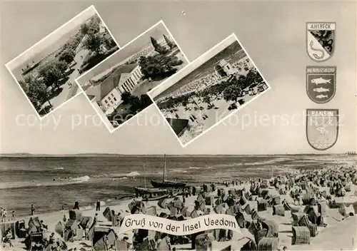 AK / Ansichtskarte Bansin Ostseebad Ahlbeck Heringsdorf Strand Kat. Heringsdorf