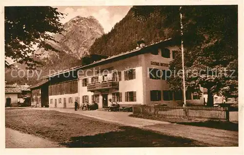 AK / Ansichtskarte Hintersee Allgaeu Auzingers Gasthaus  Kat. Immenstadt i.Allgaeu