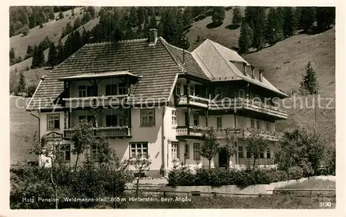 AK / Ansichtskarte Hinterstein Bad Hindelang Hotel Pension Weidmanns Heil