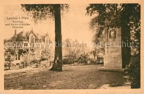 AK / Ansichtskarte Landau Pfalz Kaiser Friedrich Denkmal Kat. Landau in der Pfalz