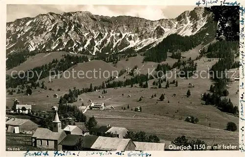 AK / Ansichtskarte Oberjoch Teilansicht mit Iseler Kat. Bad Hindelang