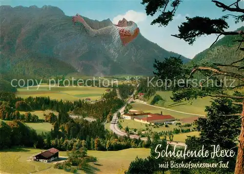 AK / Ansichtskarte Bischofswiesen Schlafende Hexe Panorama Kat. Bischofswiesen