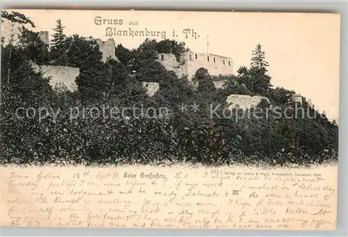 AK / Ansichtskarte Blankenburg Bad Ruine Greifenstein Kat. Bad Blankenburg