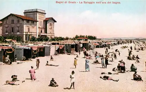 AK / Ansichtskarte Bagni di Grado La Spiaggia nellora del bagno Kat. Italien