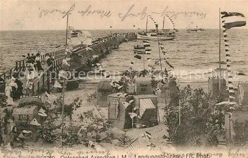 AK / Ansichtskarte Arendsee Ostseebad Landungsbruecke Kat. Kuehlungsborn