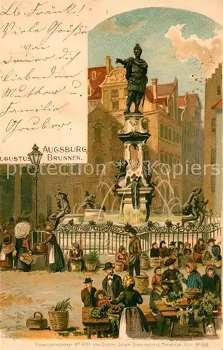 AK / Ansichtskarte Augsburg Augustusbrunnen Kat. Augsburg