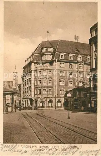 AK / Ansichtskarte Augsburg Riegeles Bierhallen Kat. Augsburg