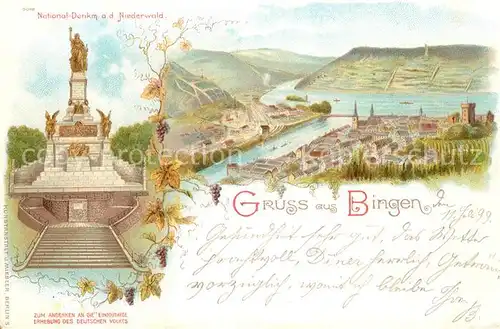 AK / Ansichtskarte Bingen Rhein Nationaldenkmal  Kat. Bingen am Rhein