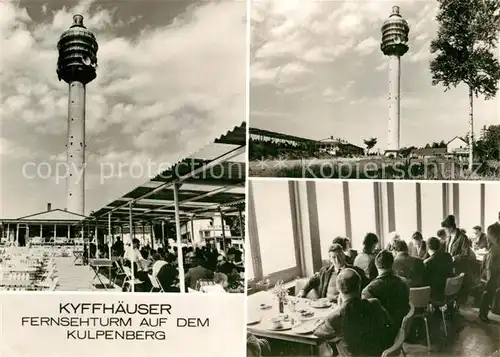 AK / Ansichtskarte Kyffhaeuser Fernsehturm auf dem Kulpenberg Berggaststaette Restaurant Kat. Bad Frankenhausen
