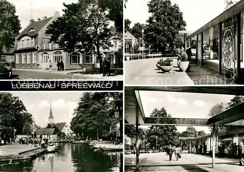 AK / Ansichtskarte Luebbenau Spreewald HO Gaststaette Hafen Anleger Kat. Luebbenau