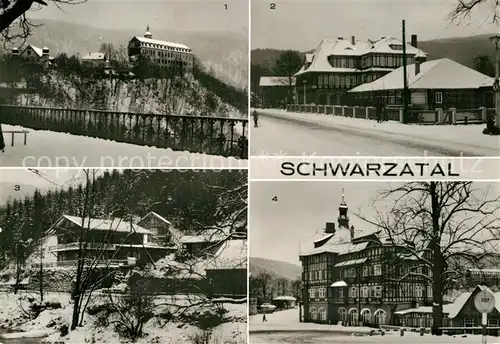 AK / Ansichtskarte Schwarzatal Schwarzburg Schloss Sitzendorf HO Gaststaette Erholungsheim Kat. Rudolstadt