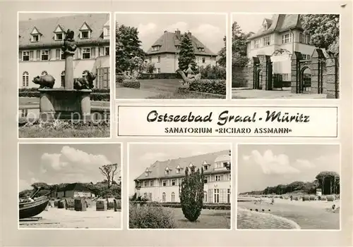 AK / Ansichtskarte Graal Mueritz Ostseebad Sanatorium Richard Assmann Kat. Seeheilbad Graal Mueritz