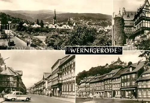 AK / Ansichtskarte Wernigerode Harz Brocken Schlosshof Burgstrasse Schoene Ecke Kat. Wernigerode