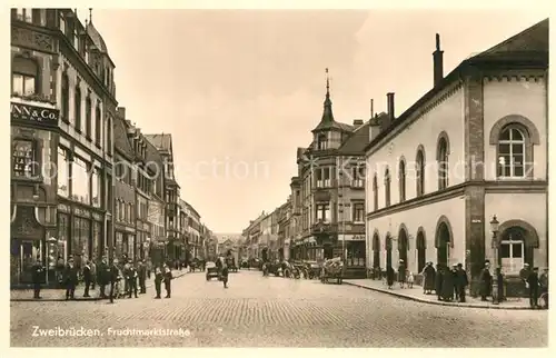 AK / Ansichtskarte Zweibruecken Fruchtmarktstrasse Kat. Zweibruecken