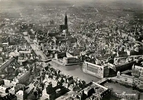 AK / Ansichtskarte Strasbourg Alsace Vue aerienne Kat. Strasbourg