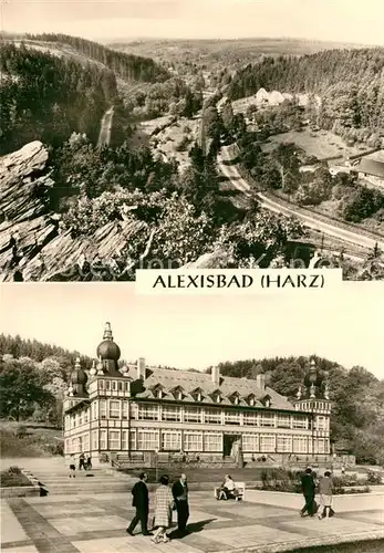 AK / Ansichtskarte Alexisbad Harz Fliegeraufnahme Selketal Ferienheim Geschwister Scholl Kat. Harzgerode