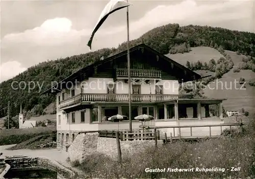 AK / Ansichtskarte Ruhpolding Zell Gasthof Fischerwirt