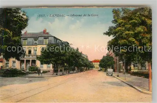 AK / Ansichtskarte Landau Pfalz Bahnhofstrasse Kat. Landau in der Pfalz